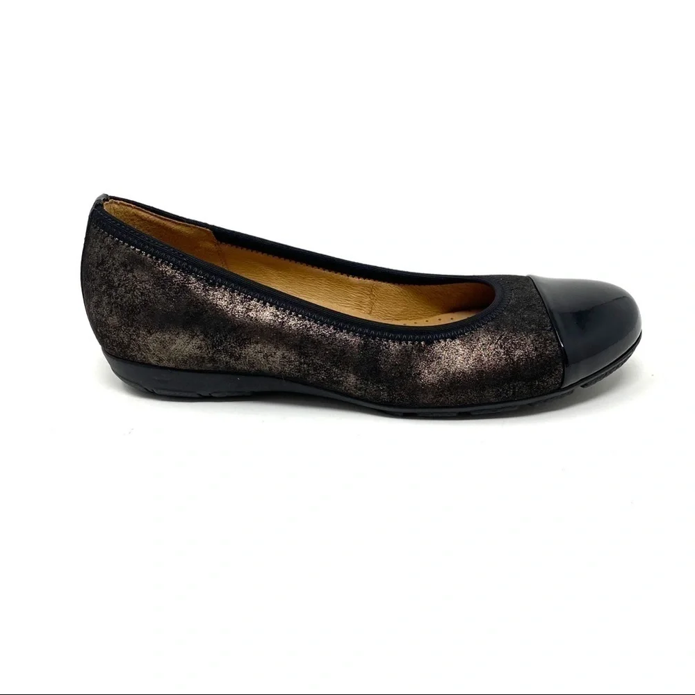 Gabor 161.67 shimmering cap toe ballet flats